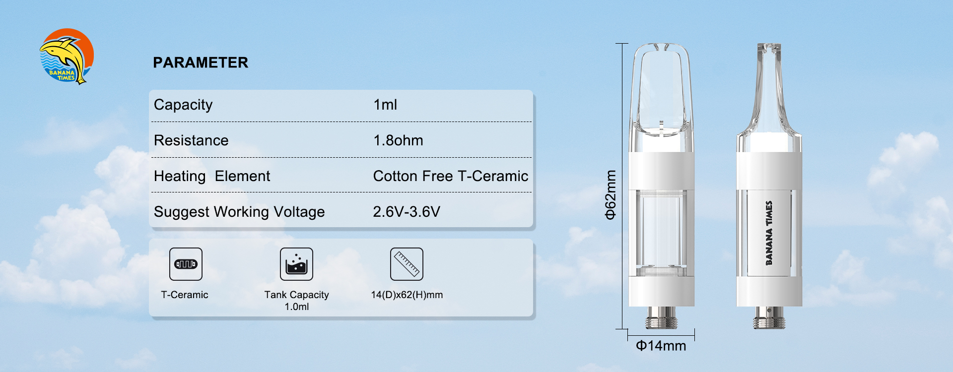 CK01 Postless Vape Cart
